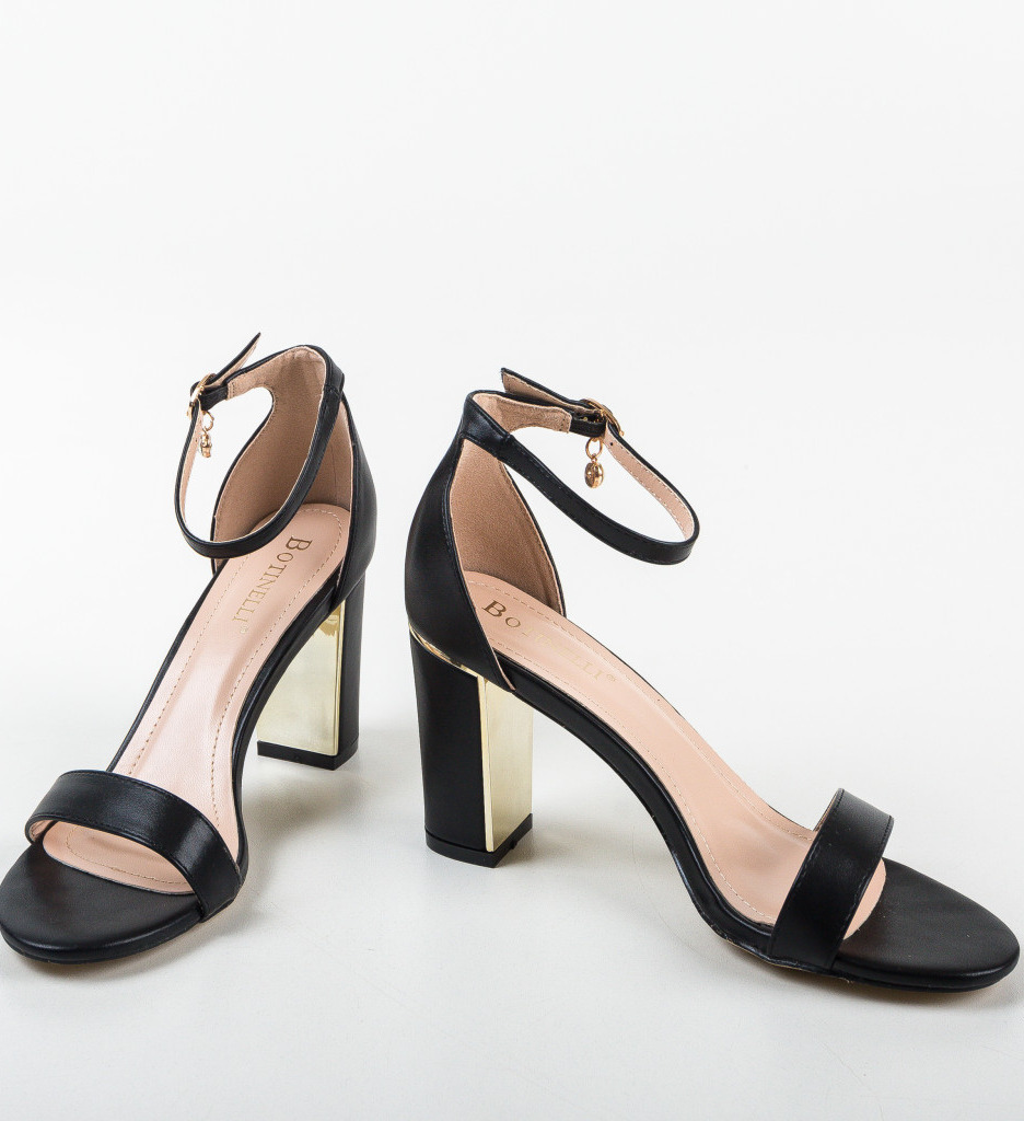 Sandale Mae Negre | Eleganță pentru Orice Ocazie