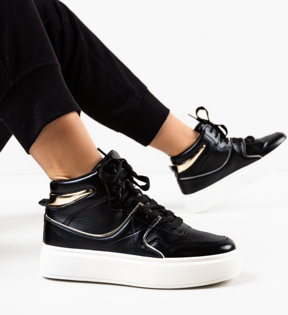 Adidasi Dama Kane Negri - Confort Maxim - imagine 1