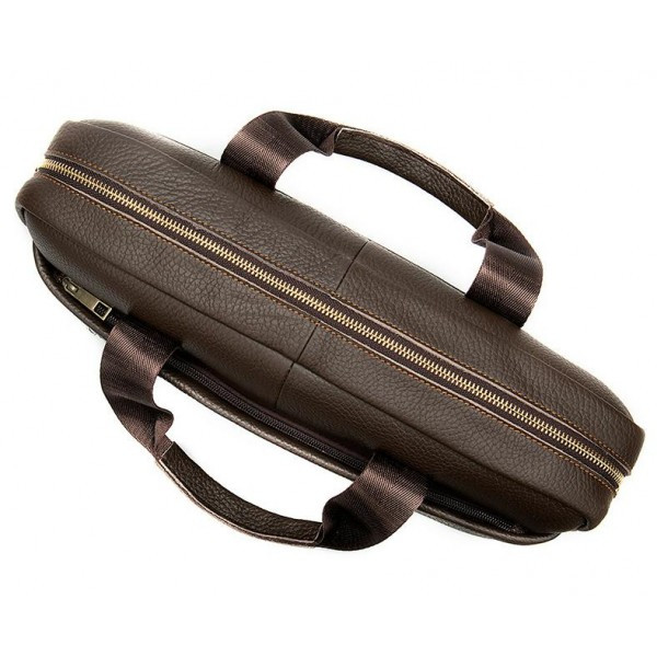 Servieta David GT1313 Piele Naturală Laptop Maro - imagine 2