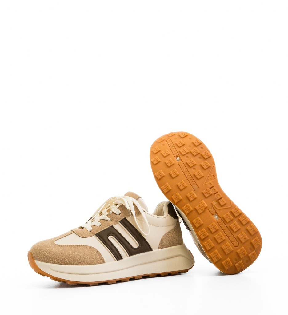 Sneakers Dama Bahman Khaki | Confort și Stil - imagine 4