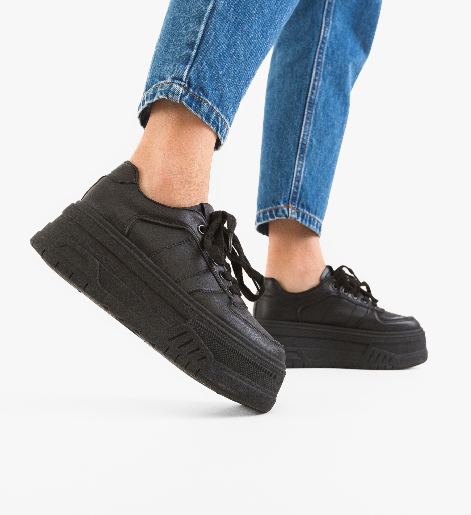 Sneakers Dama Nannje Negri | Confort și Stil