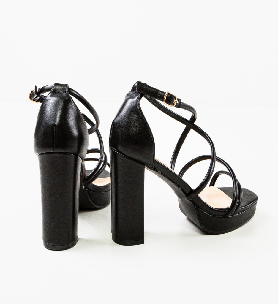 Sandale Tochuk Negre | Eleganță și Stil - imagine 6