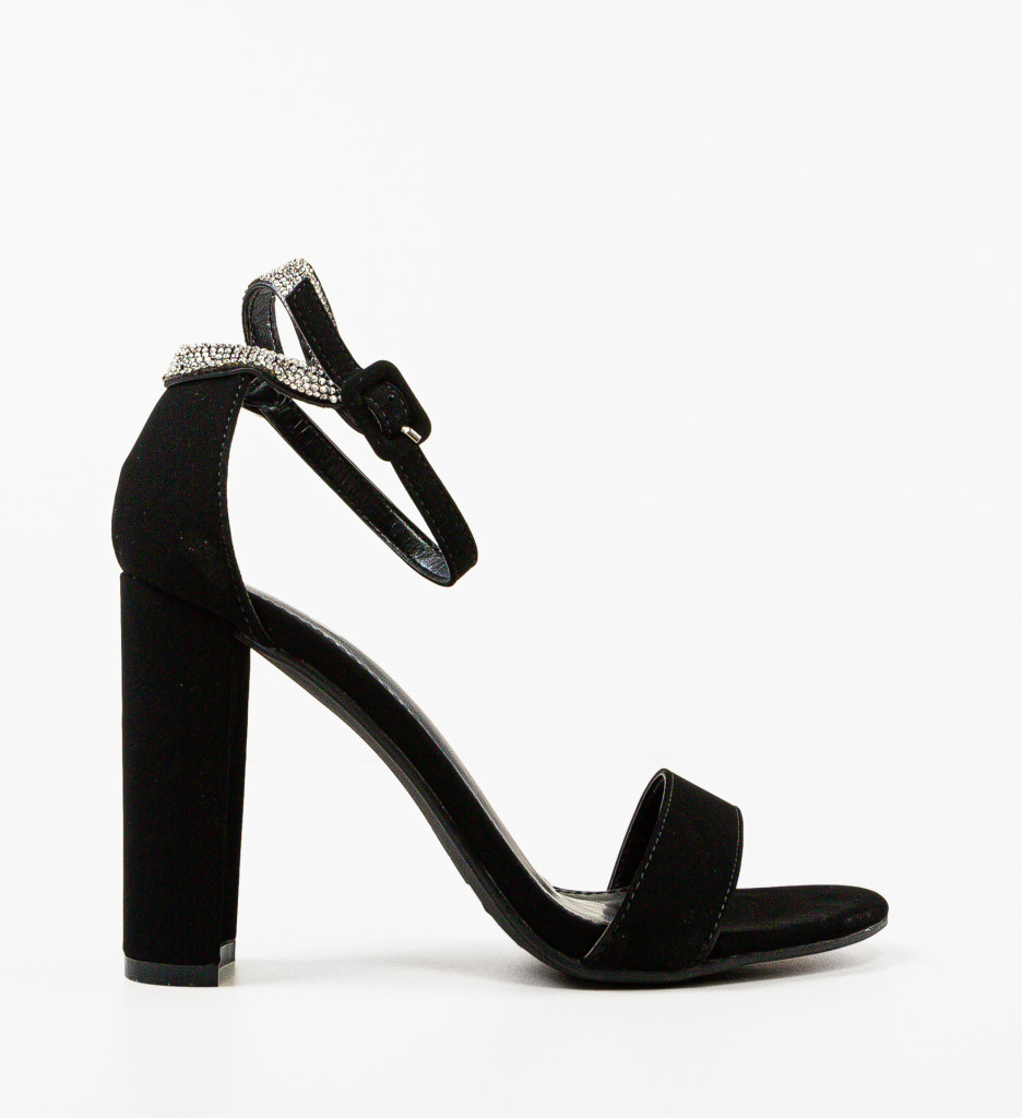 Sandale cu Toc Jalea Negre - Eleganță și Stil - imagine 6
