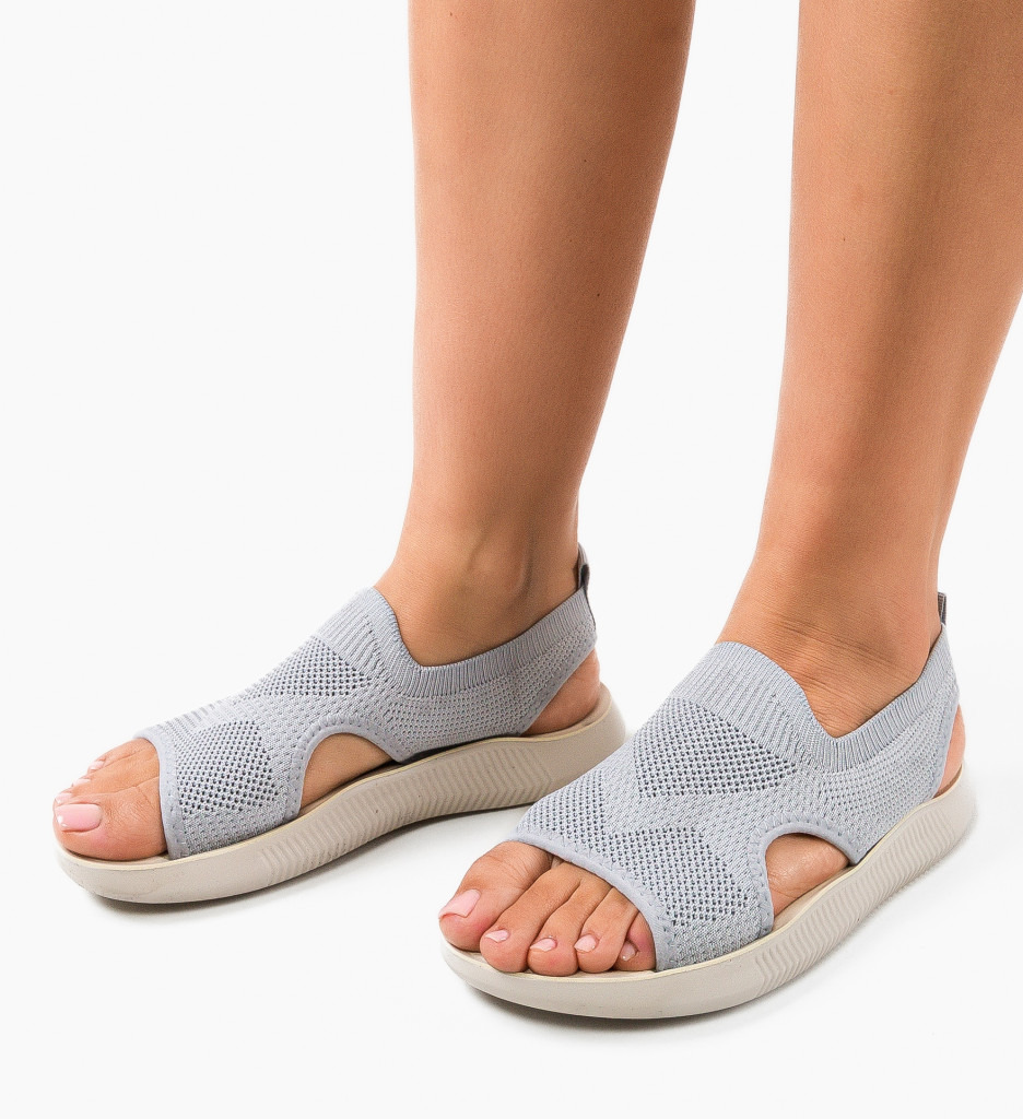 Sandale Dama Xaliima Gri | Eleganță și Confort - imagine 3