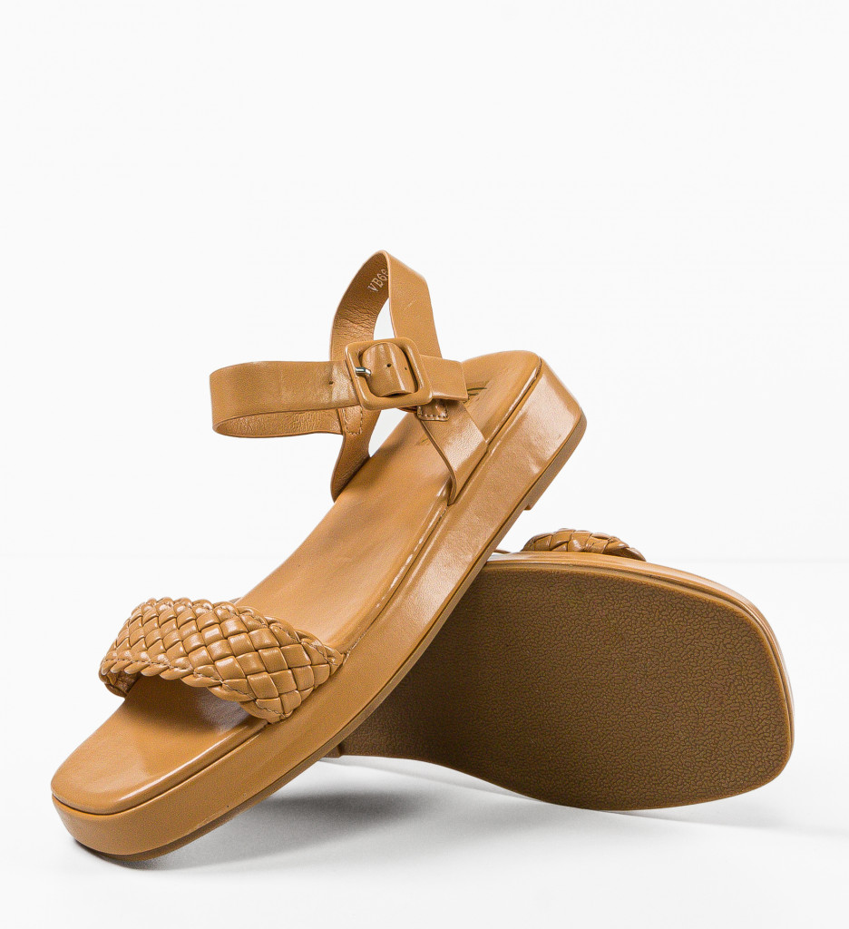 Sandale Dama Lochlain Camel - Confort și Eleganță - imagine 7