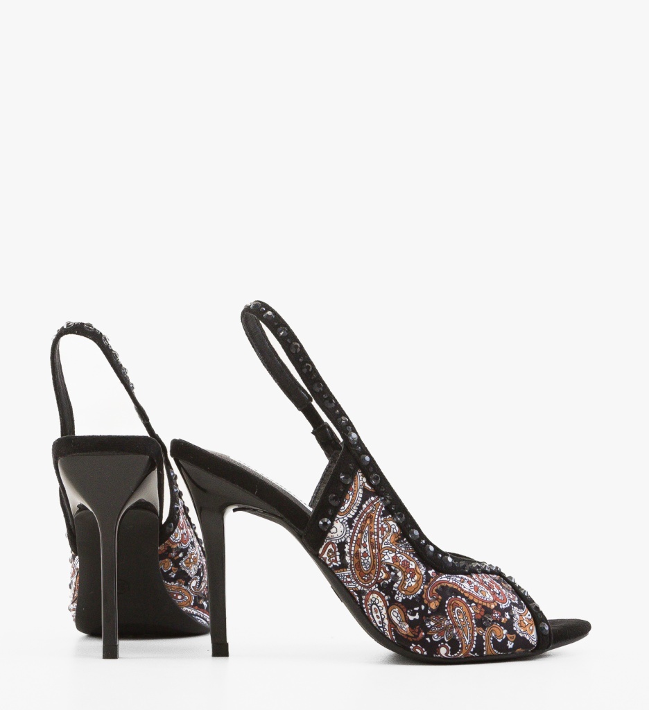Sandale Dama Jaleila Negre Elegante - imagine 4