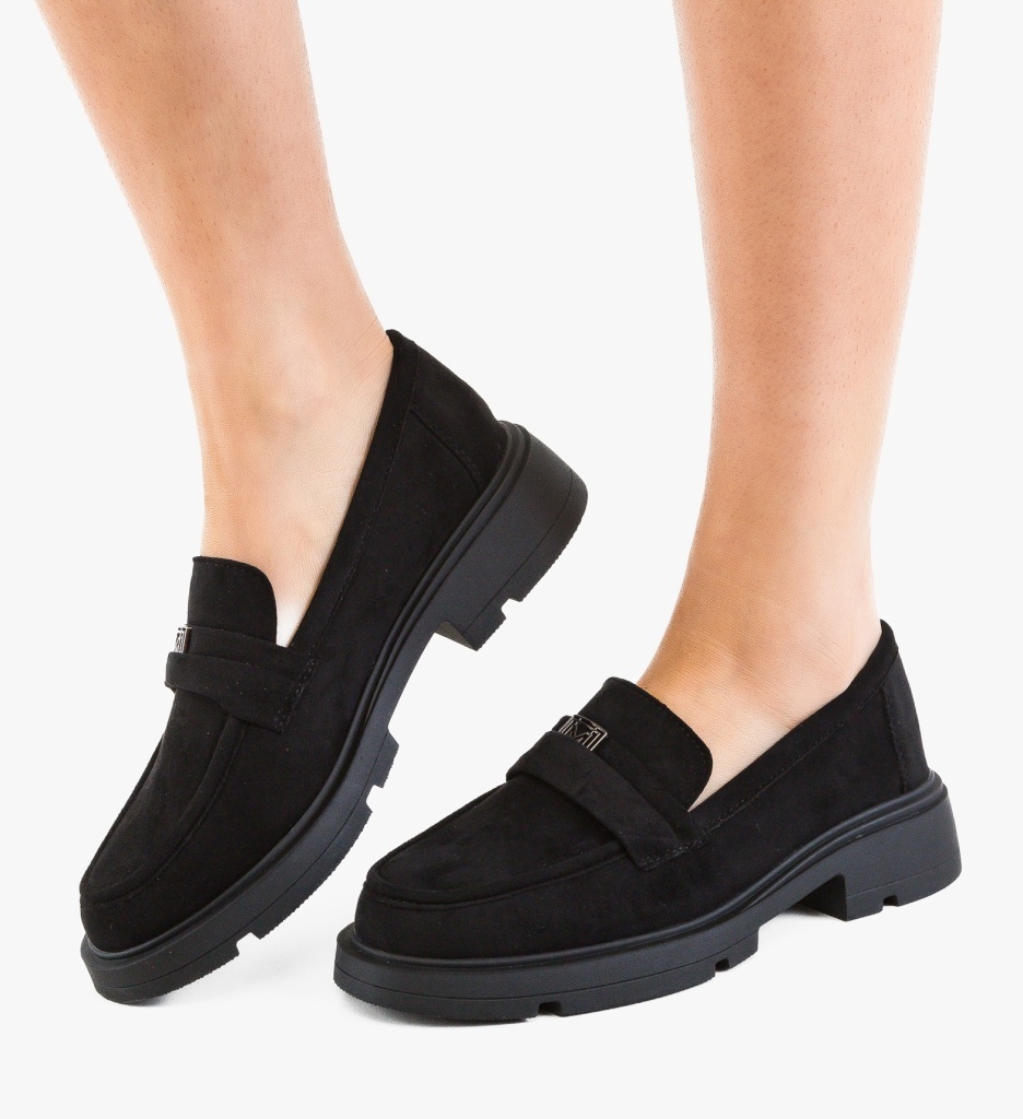 Pantofi Casual Dama Calform Negri Confort - imagine 2