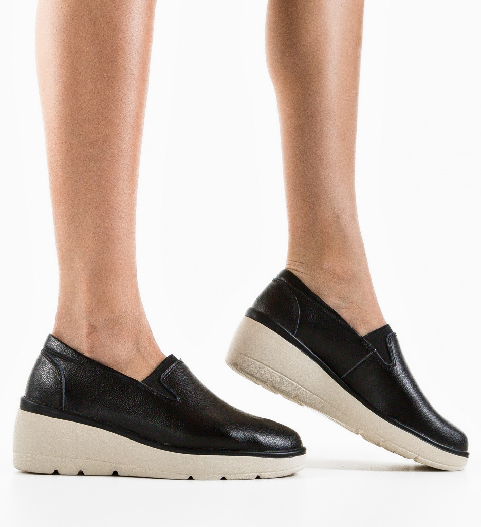 Pantofi Yanam Negri | Confort Zilnic Asigurat - imagine 3