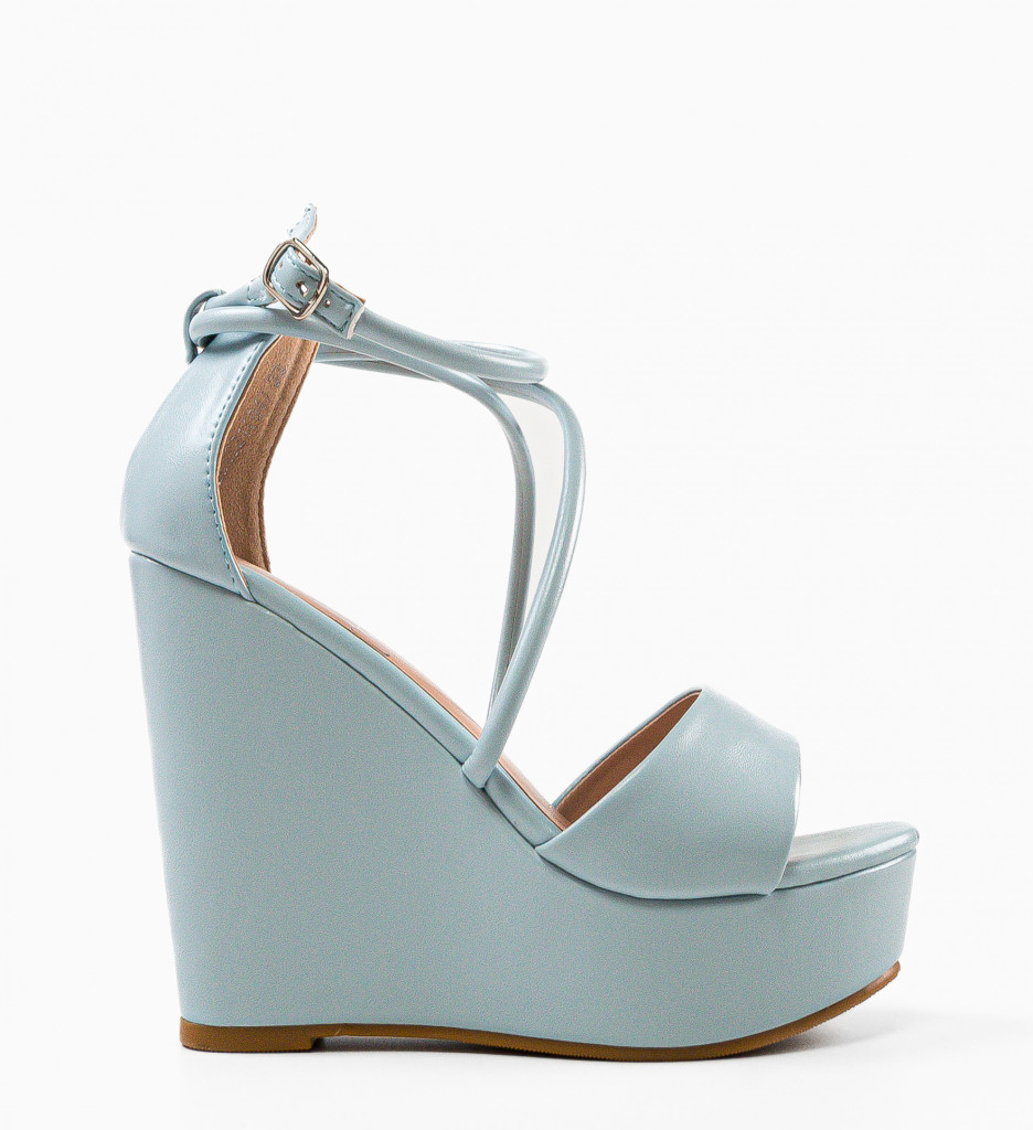 Platforme Dama Albastre Denver | Stil si Confort - imagine 4