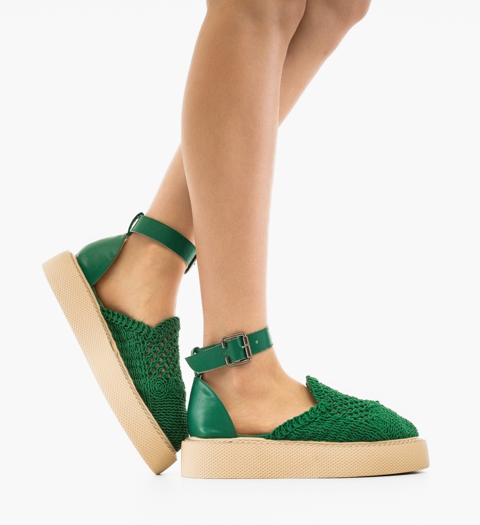 Pantofi Casual Rauros Verzi - Confort și Stil - imagine 2