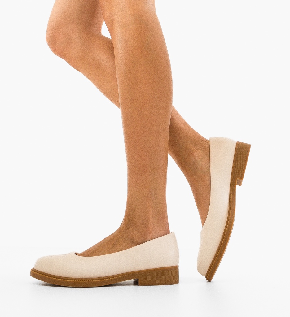 Balerini Dabby Bej | Confort și Eleganță Casual - imagine 3