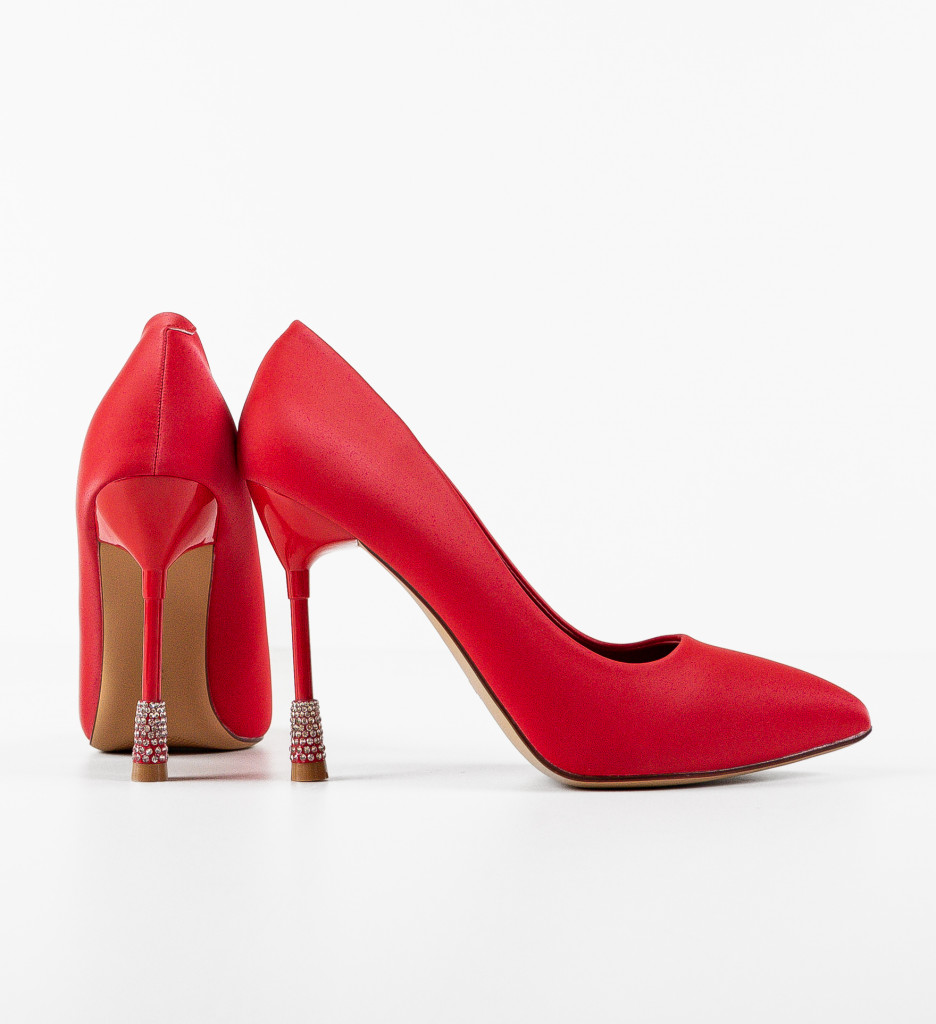 Pantofi Monserrat Rosii - Eleganță și Stil - imagine 5
