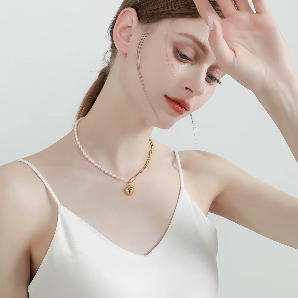 Lantisor Delis Inima Argint Placat Aur - imagine 2