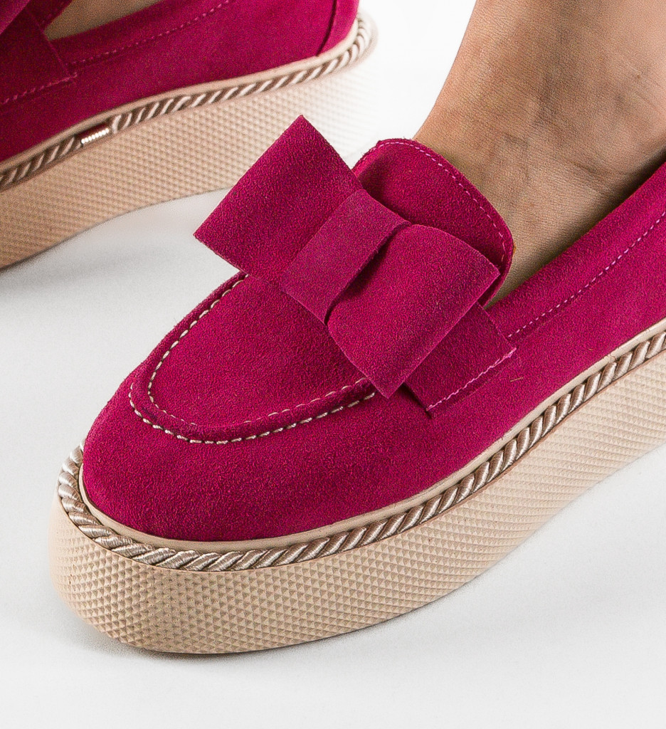 Pantofi Casual Dama Kivu Fuchsia | Confort Zilnic - imagine 4