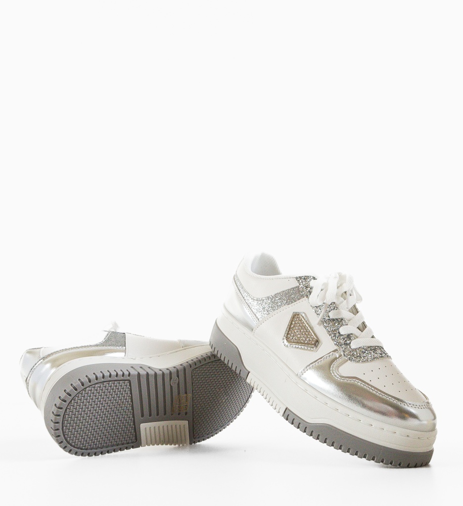 Pantofi Sport Celestino Argintii - Confort Maxim - imagine 7