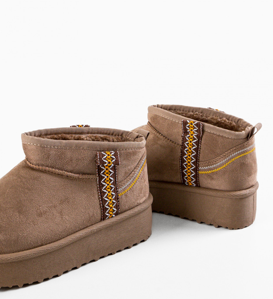 Cizme Ug Bar Khaki - Confort Termic Superior - imagine 6