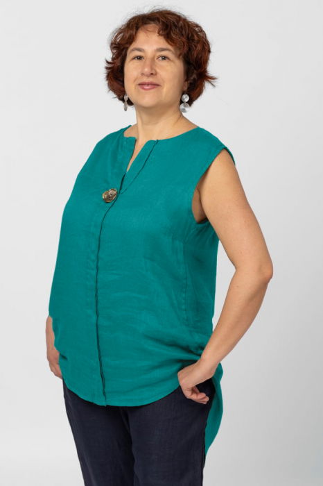 Bluză în Turcoaz Shopika | Eleganță și Confort