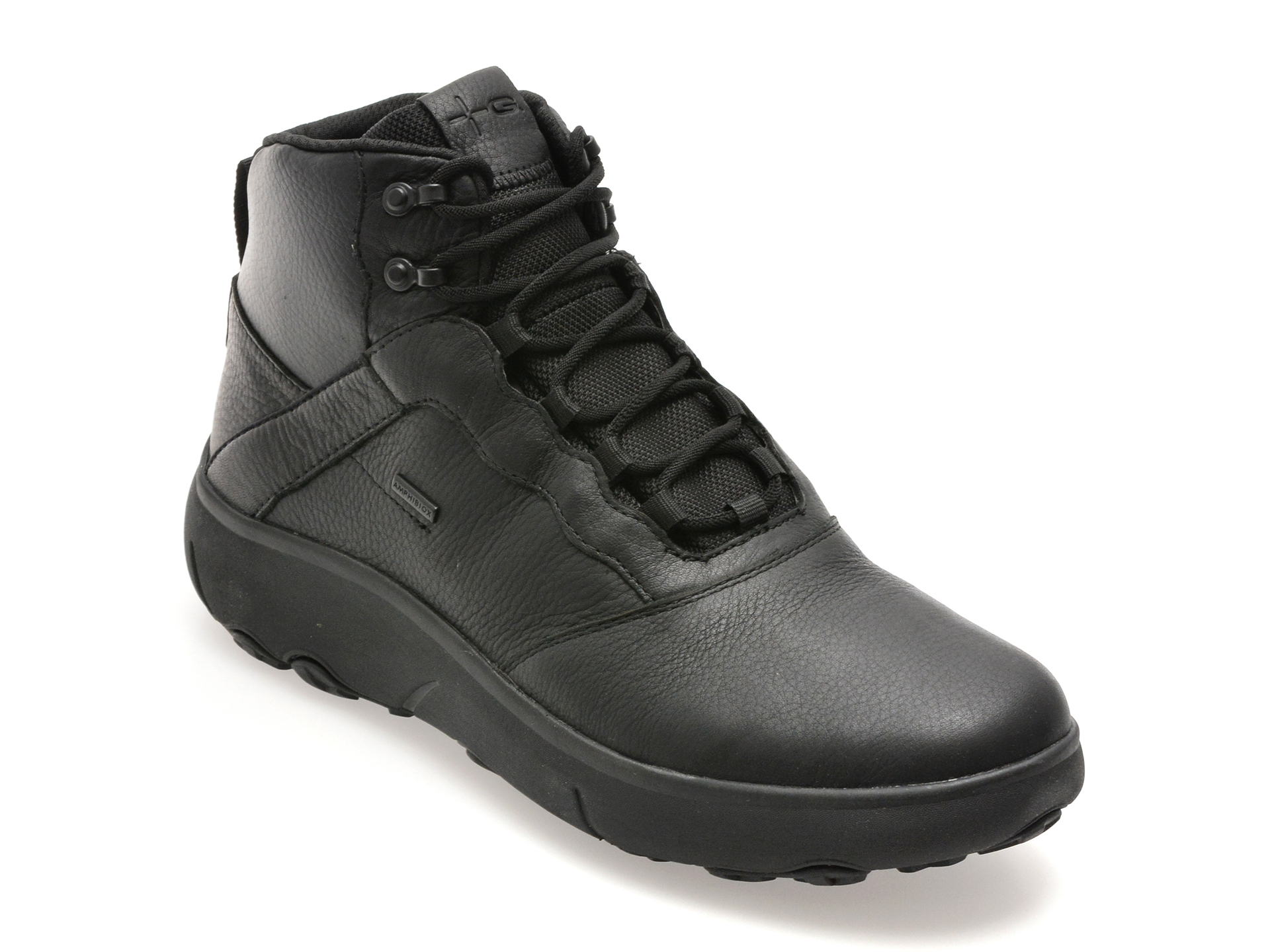 Ghete Geox Negre din Piele | Confort Respirant