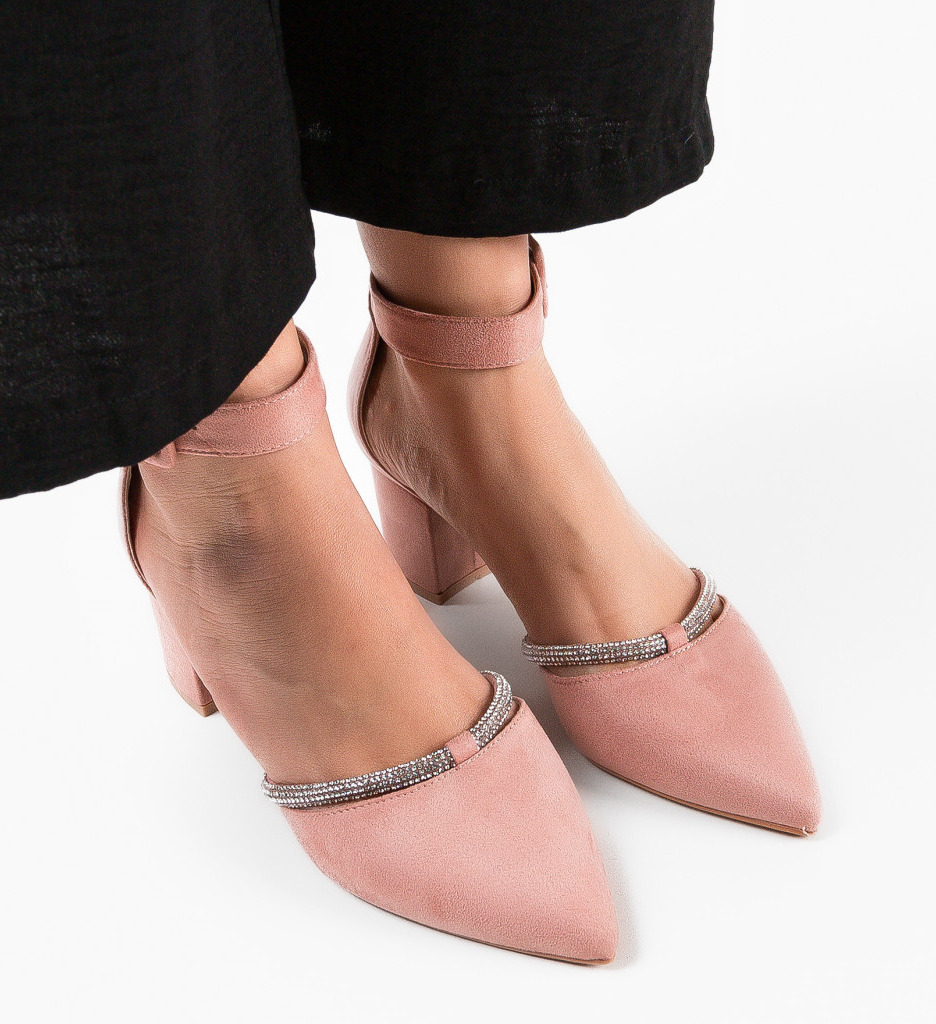 Pantofi Oficia Roz - Eleganță la Birou - imagine 3