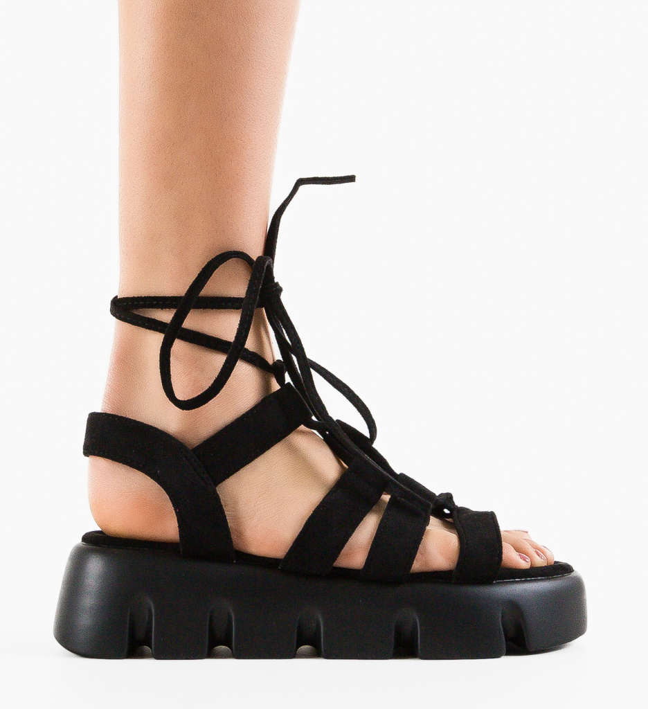 Sandale Dama Suez Negre | Eleganță și Confort - imagine 4