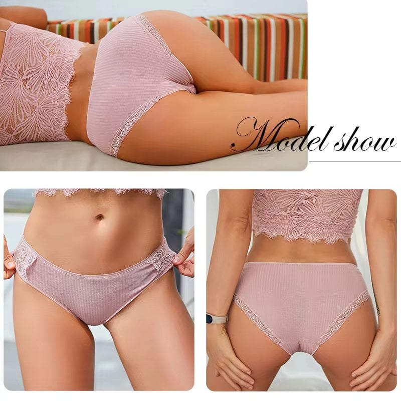 Set 3 Chiloti Picadili Dama, Confort Bumbac - imagine 2