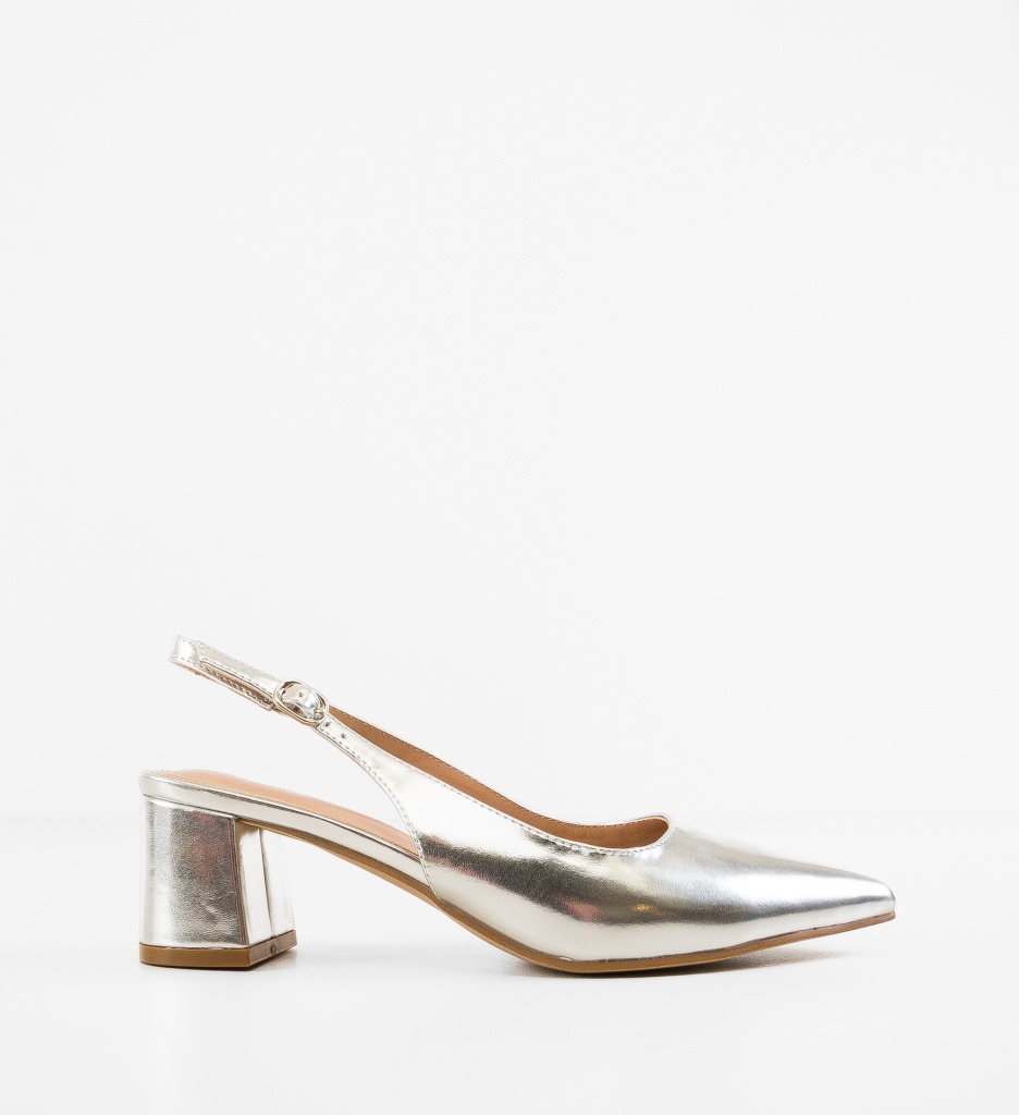 Pantofi Dama Ellery Argintii | Eleganță și Stil - imagine 6