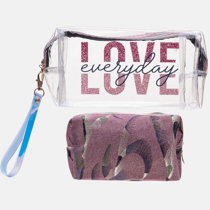 Set 2 Portfarduri Shopika Roz-Auriu