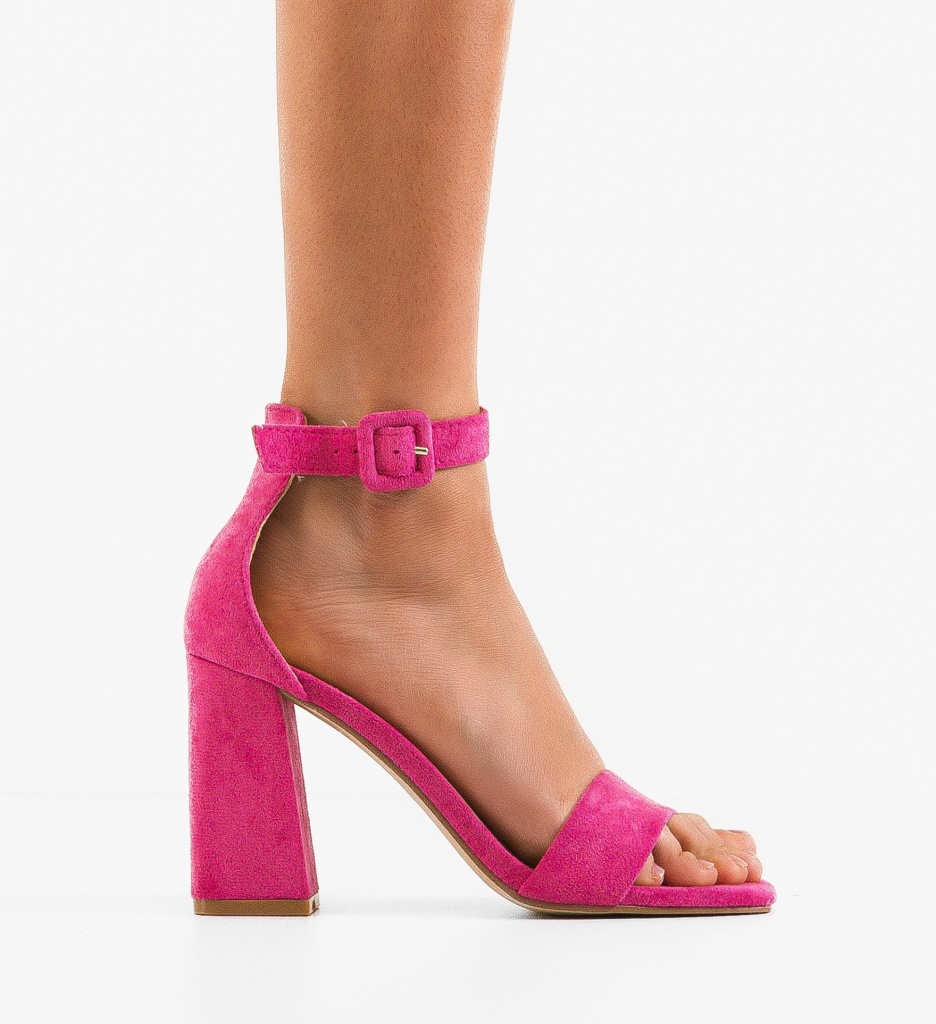 Sandale cu toc Teso Fuchsia - Eleganță și Stil - imagine 6