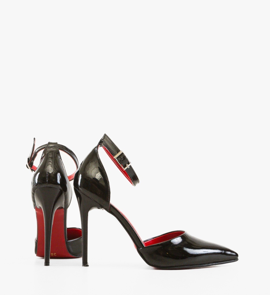 Pantofi Dama Manba Negri Eleganți cu Toc - imagine 5