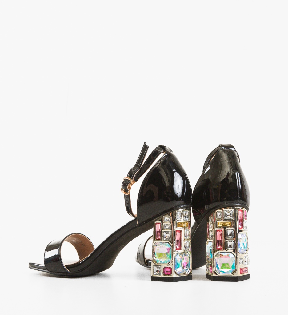 Sandale Toc Saunde Negre - Stil și Eleganță - imagine 5