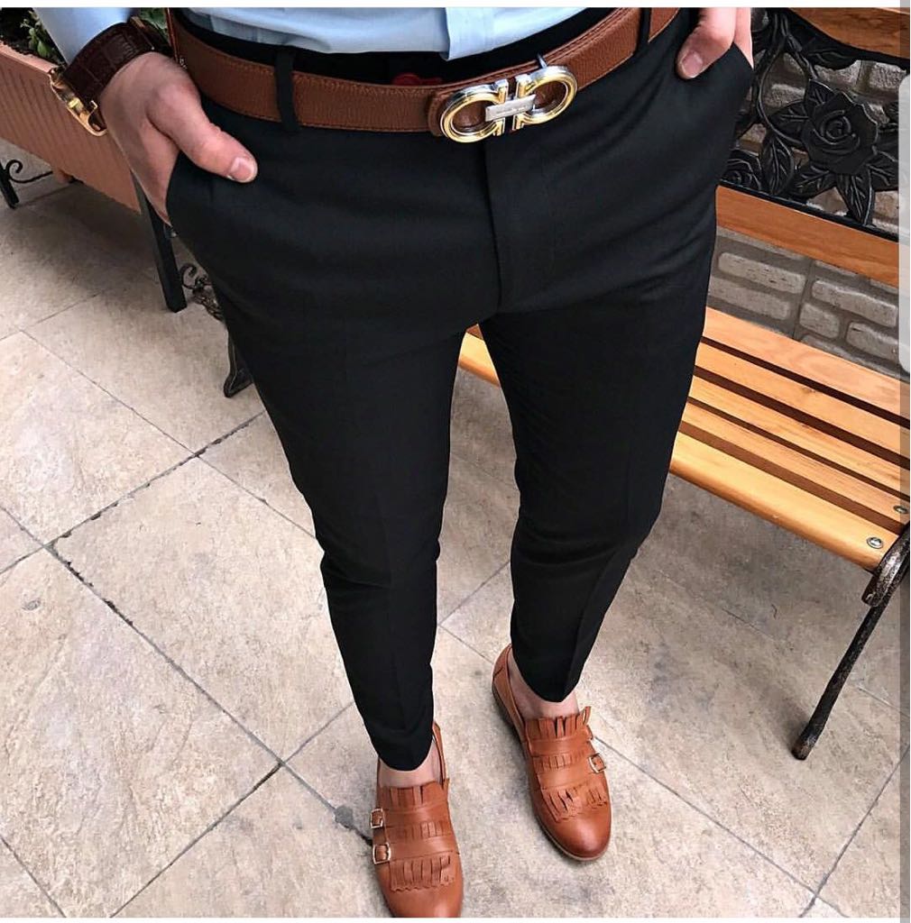 Pantaloni Barbati Eleganti ZR cu Carouri