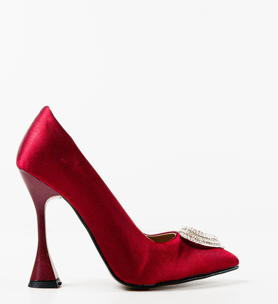 Pantofi cu Toc Myhear Grena - Eleganță Asigurată - imagine 4