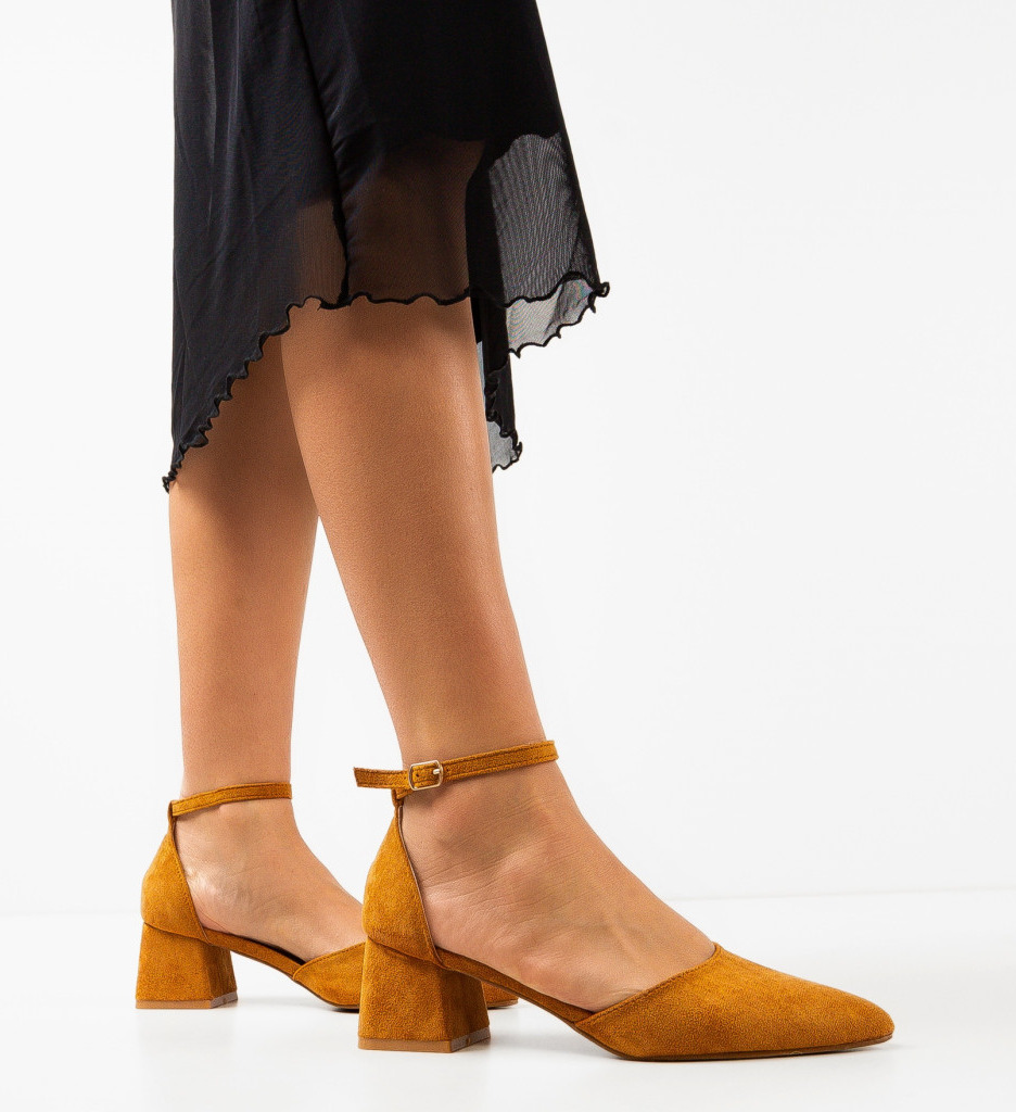 Pantofi Elva Camel | Eleganți și Versatili - imagine 3