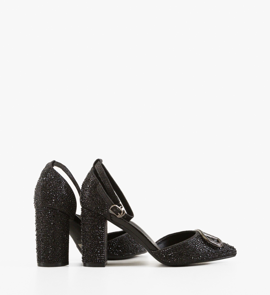 Pantofi Ayers Negri Eleganți cu Toc - imagine 18