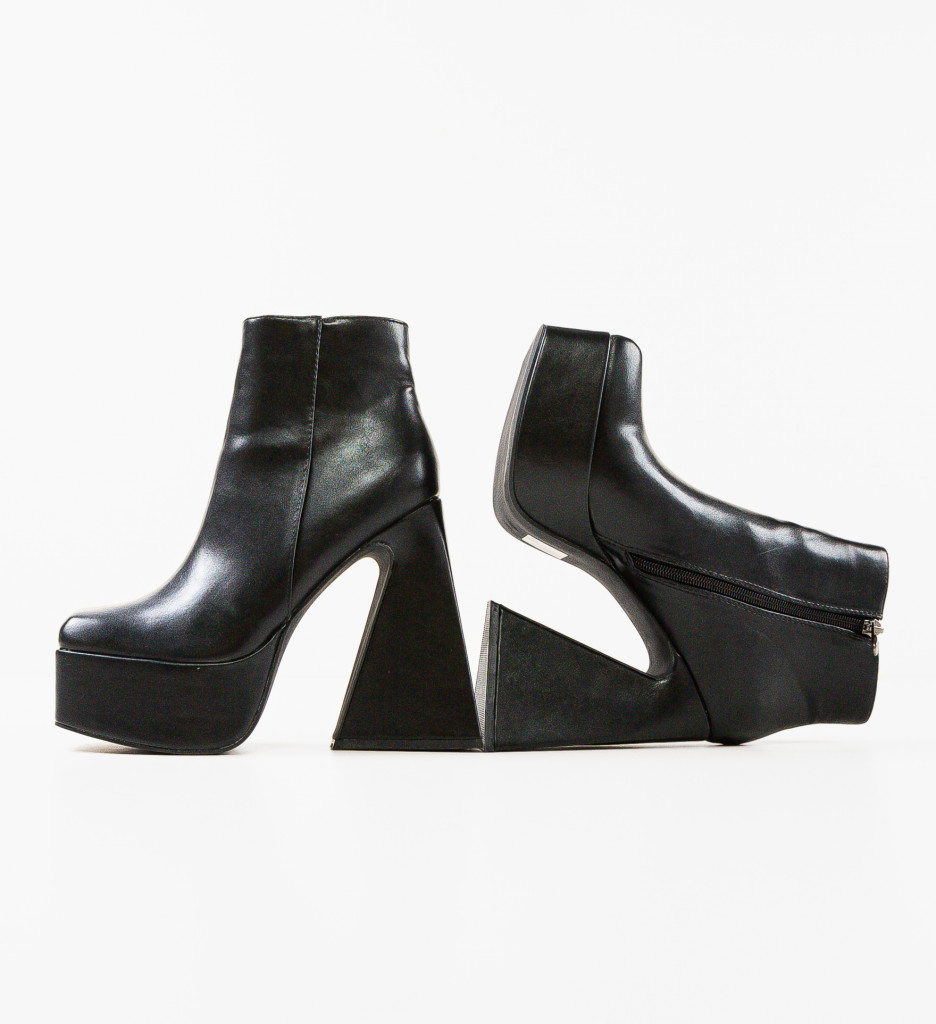 Botine Dama Vera Negre - Eleganță Urbană - imagine 8