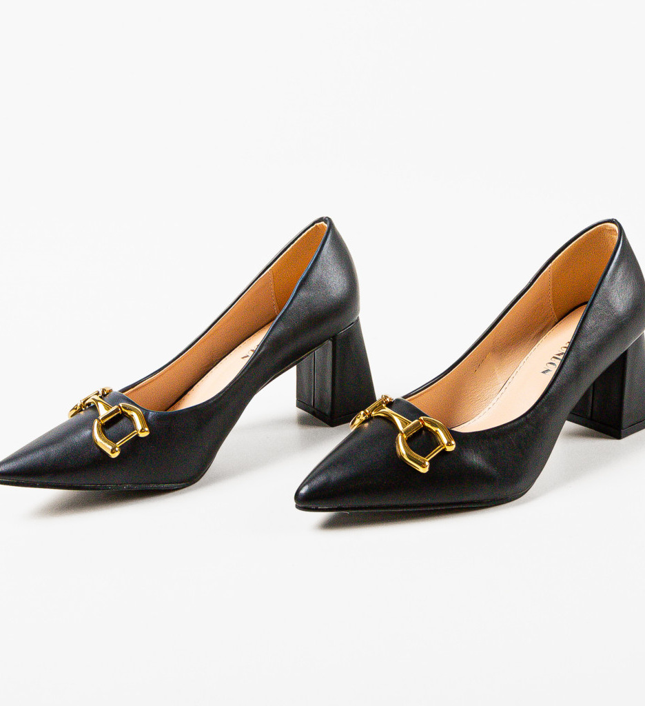 Pantofi cu Toc Ayub Negri - Eleganți și Versatili - imagine 6