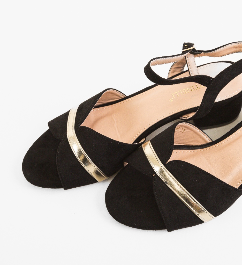Sandale Lesa Negre cu Toc - Eleganță și Stil - imagine 6