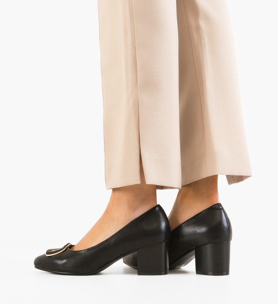 Pantofi Vincen Negri cu Toc | Eleganță Asigurată - imagine 2