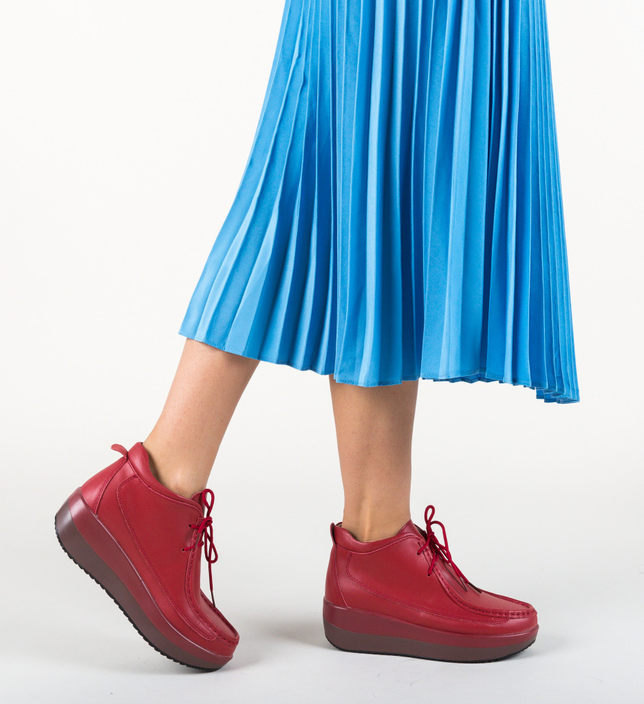 Pantofi Casual Nash Rosii - Stil și Confort - imagine 3
