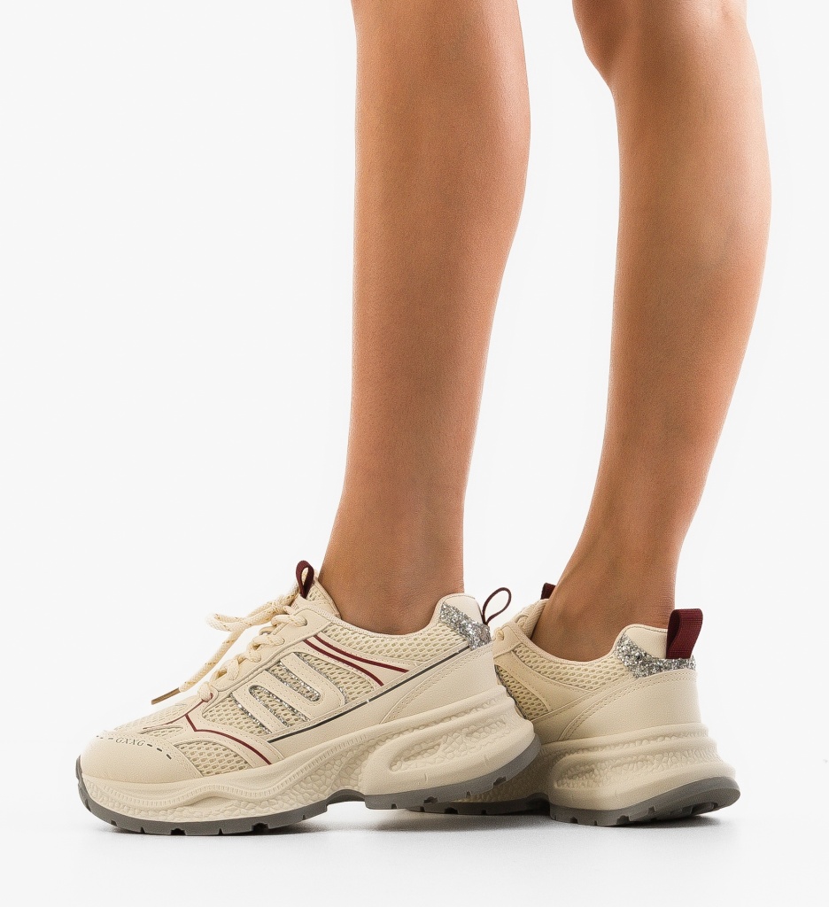 Sneakers Dama Maia Grena - Confort și Stil - imagine 3