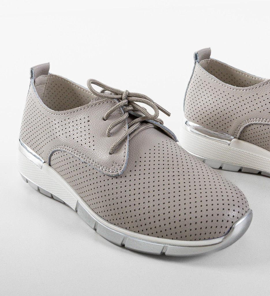 Pantofi Casual Albert Gri Confort - imagine 10