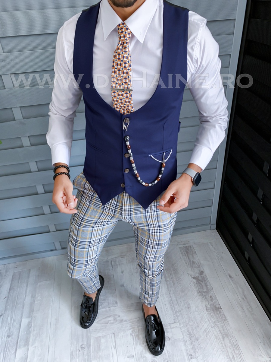 Compleu Barbati Vesta + Pantaloni Elegante B1788
