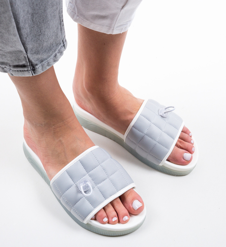 Papuci Harper Argintii | Eleganță și Confort
