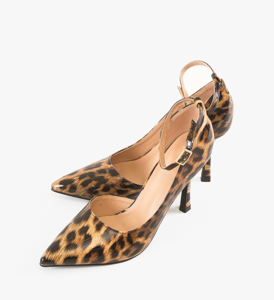 Pantofi Iga Animal Print - Eleganță și Stil - imagine 5