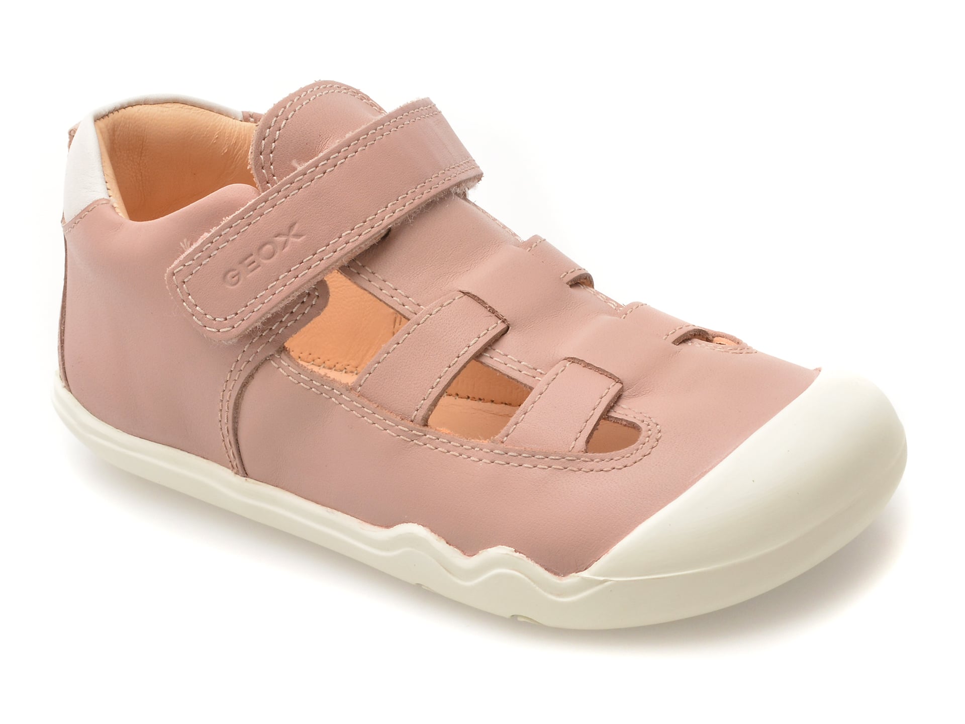 Pantofi Sport Geox Roz Piele pentru Copii