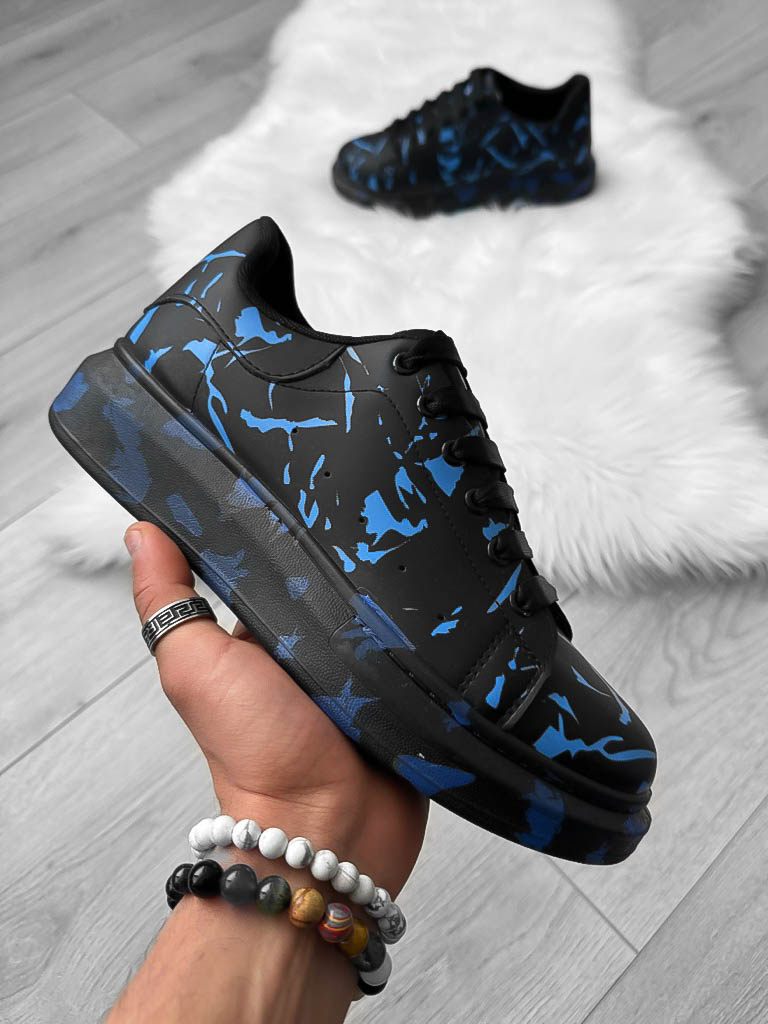 Adidași Bărbați Casual Albaștri Piele Ecologică