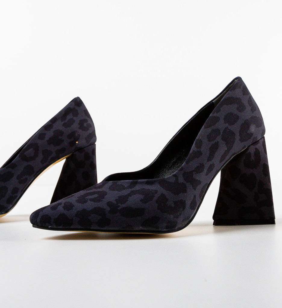 Jinos Pantofi cu Toc Gri - Eleganță și Stil - imagine 7