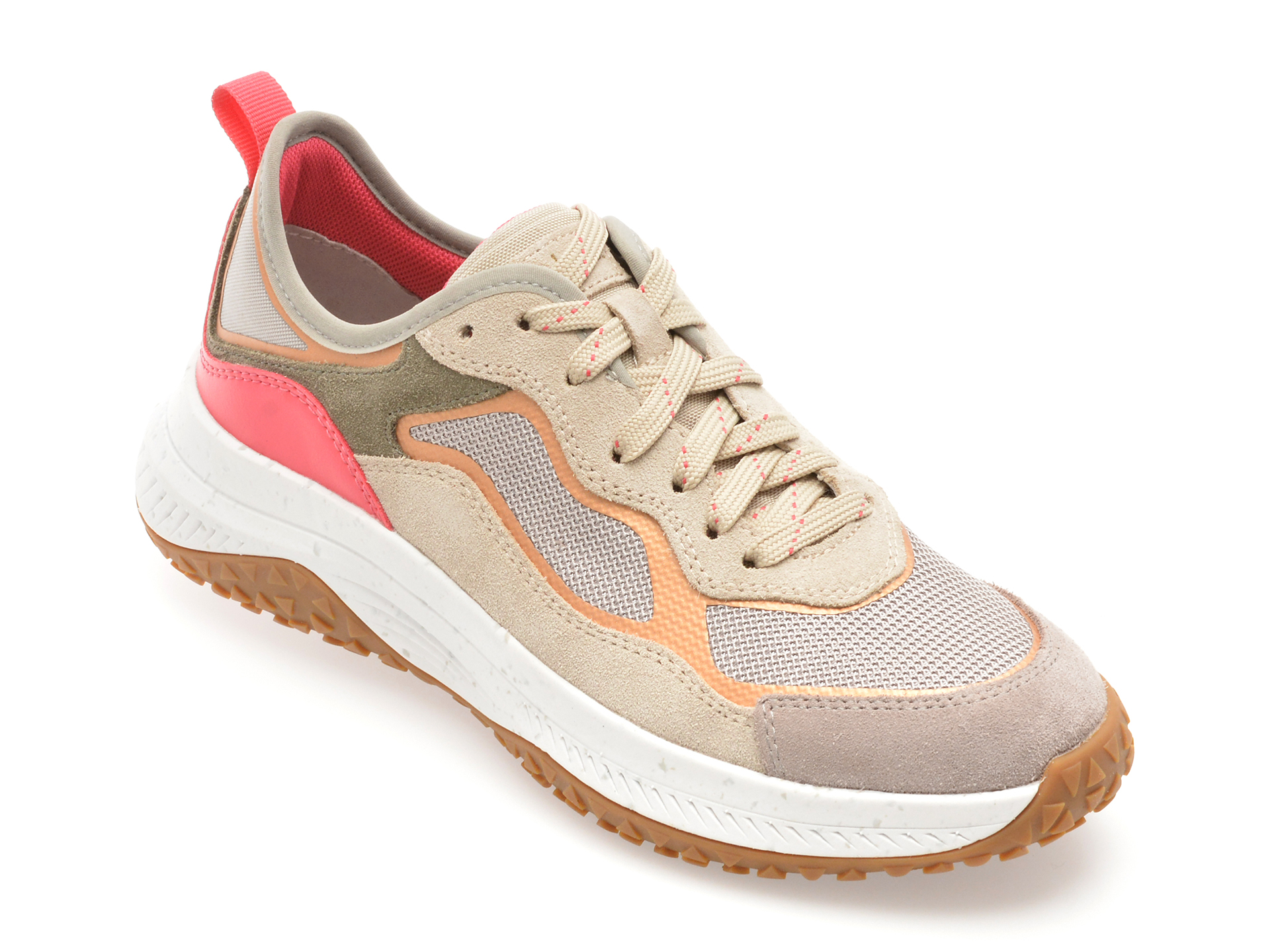 Pantofi Geox D55VNA Gri, Confort Respirant