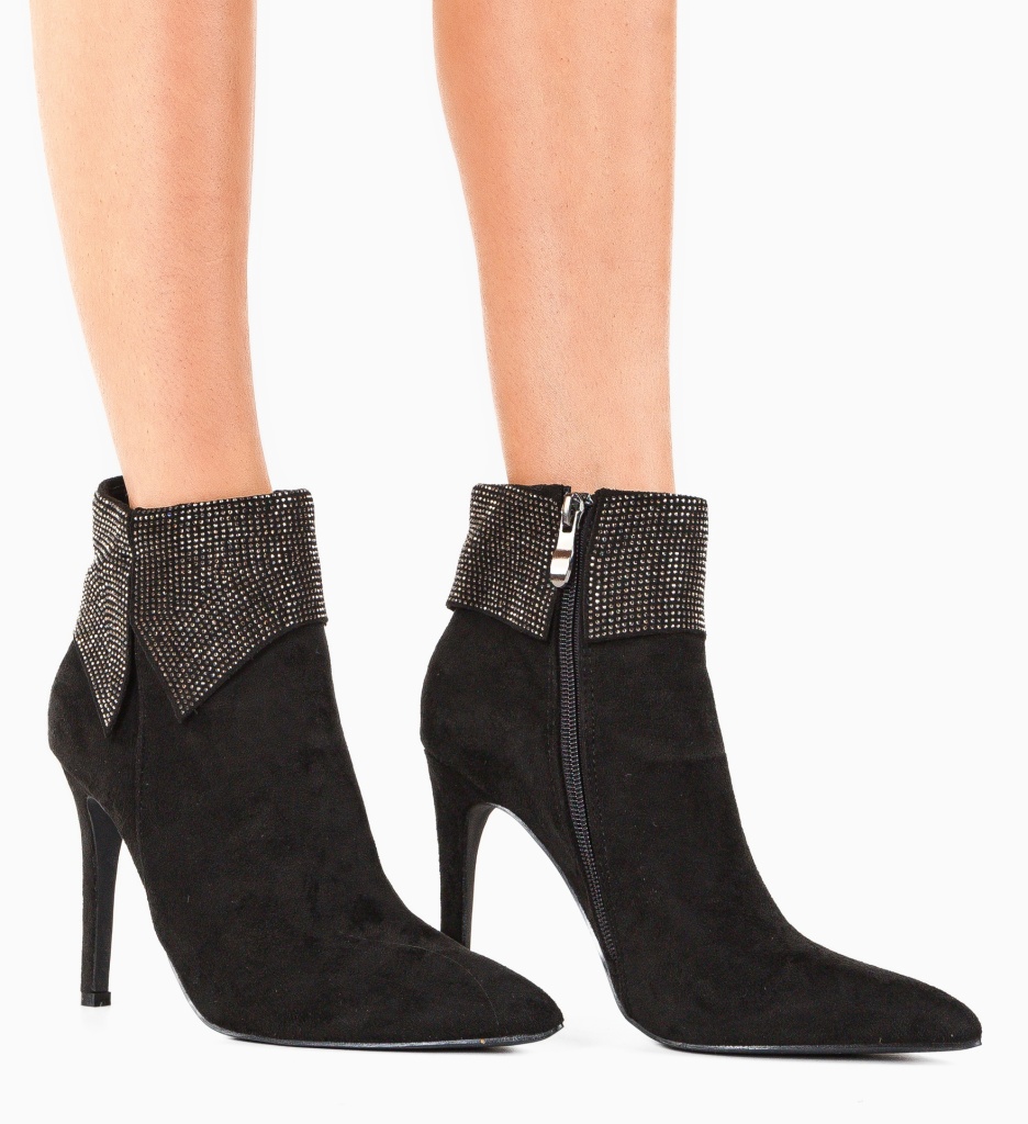 Botine Dama Emmerso Negre - Eleganță și Stil - imagine 3