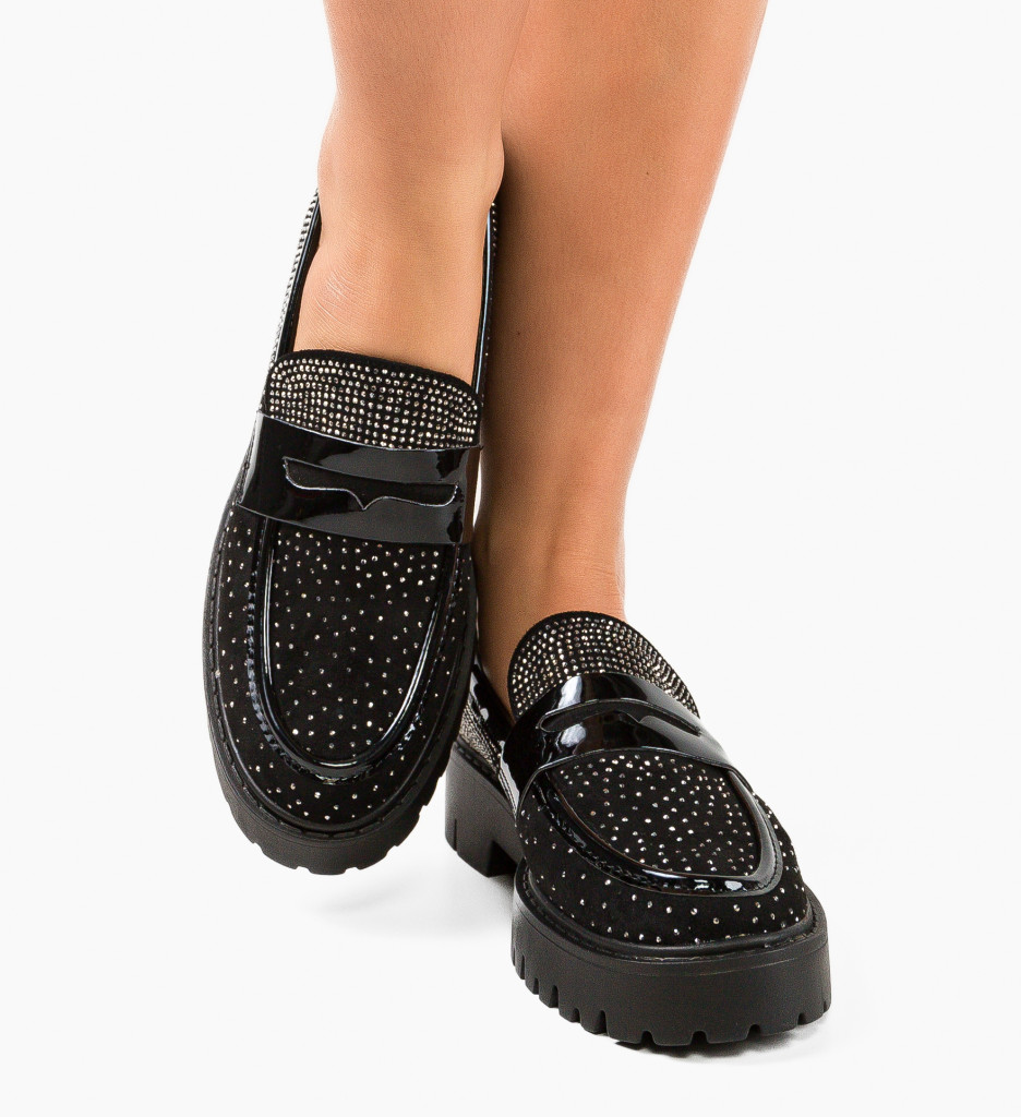 Pantofi Casual Kareem Negri - Confort și Eleganță - imagine 2